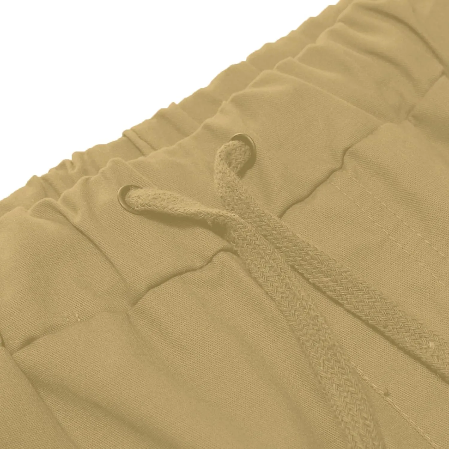 Cargo Shorts for Men Mid Rise Drawstring Elastic Waist Knee Length Slim Fit Shorts Outdoor Hiking Exercise Short Pants