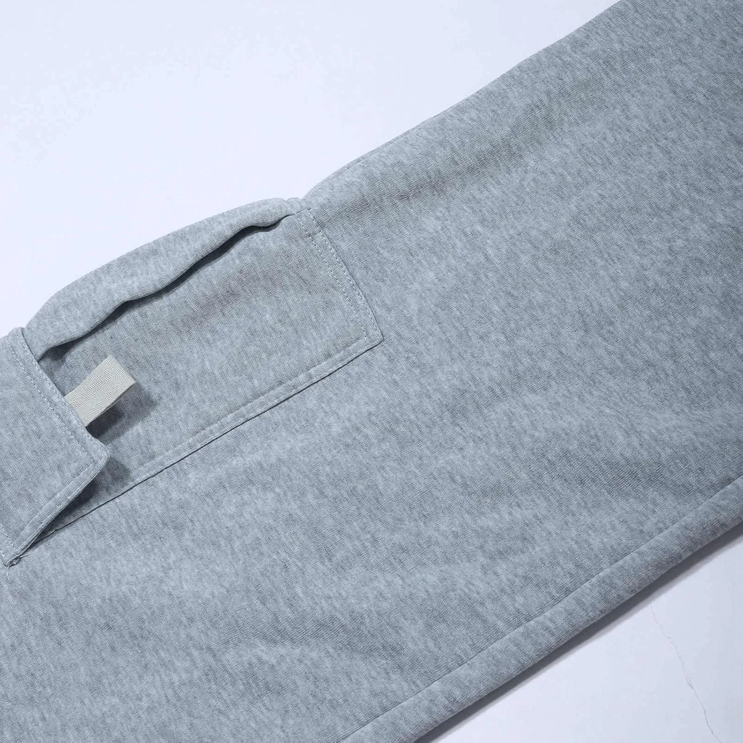 Cargo Sweatpants for Men Heavyweight Fleece Baggy Elastic Waist Drawstring Joggers Fall Trousers with Pockets