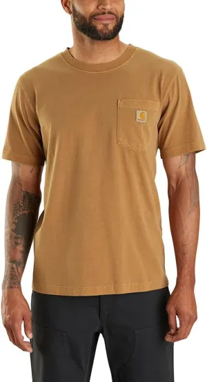 Carhartt Men's Relaxed Fit Lightweight Short-Sleeve Garment Dyed Pocket T-Shirt