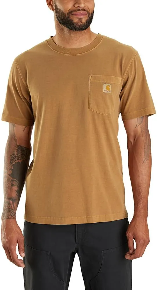 Carhartt Men's Relaxed Fit Lightweight Short-Sleeve Garment Dyed Pocket T-Shirt
