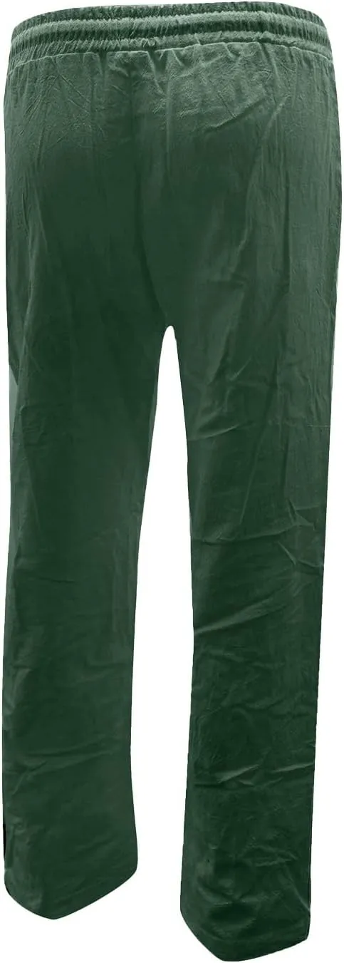 Casual Pants for Women Loose Solid Color Elastic High Waist Straight Leg Pant Drawstring Sport Trousers with Pocket