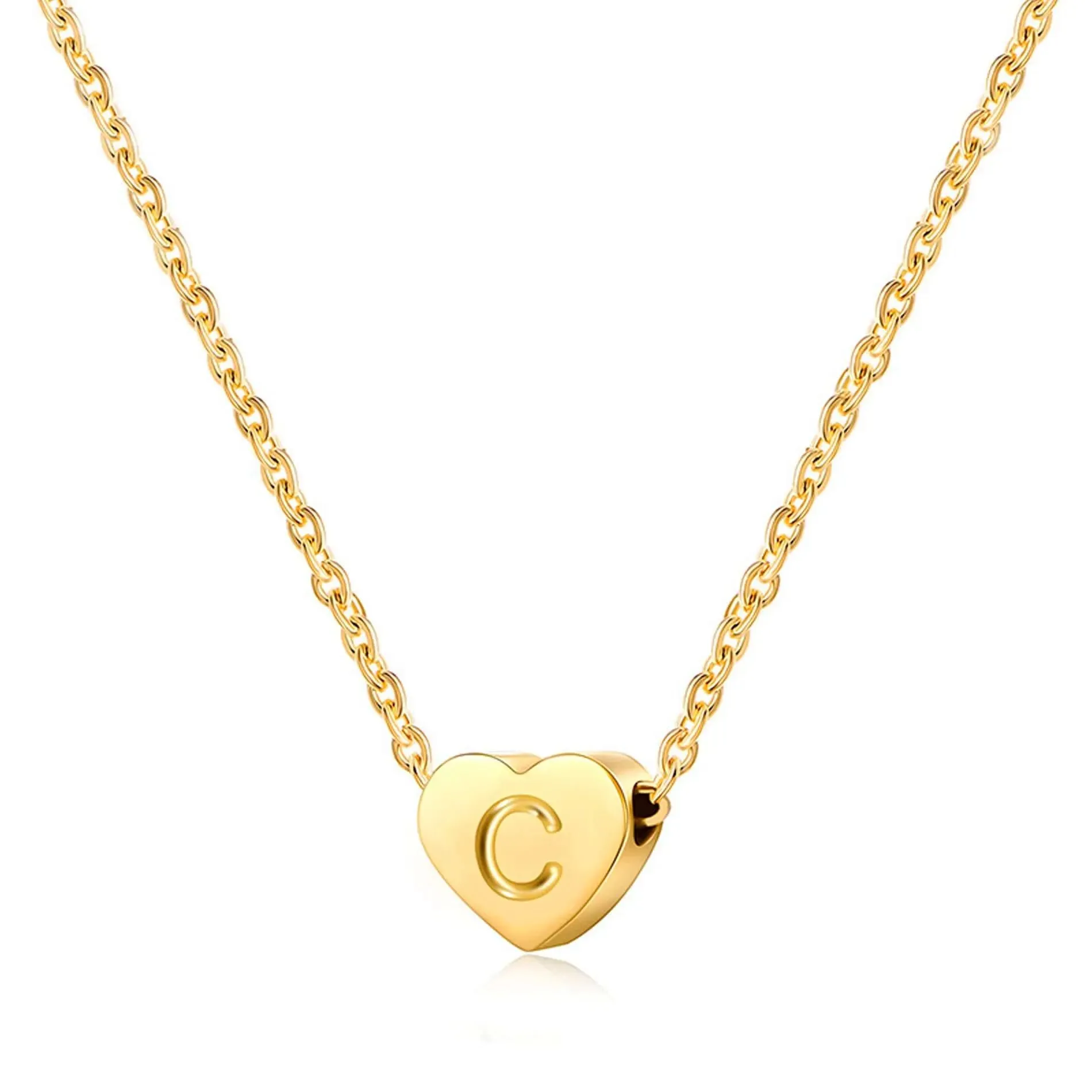 Chilli Waterproof Heart Necklace Golden O