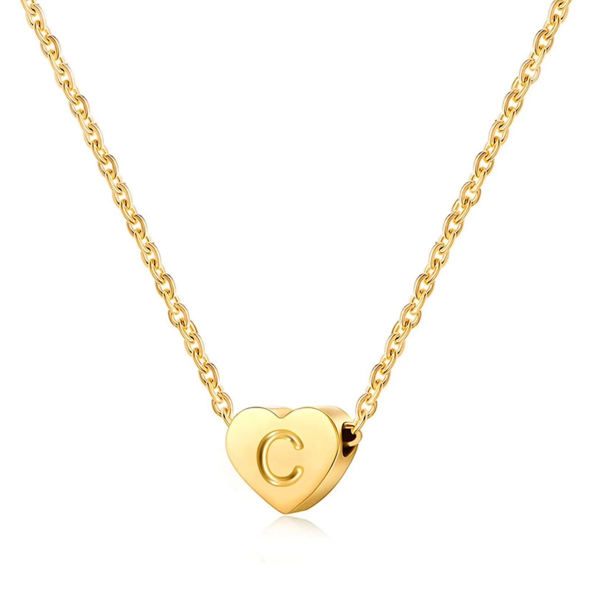 Chilli Waterproof Heart Necklace Golden O