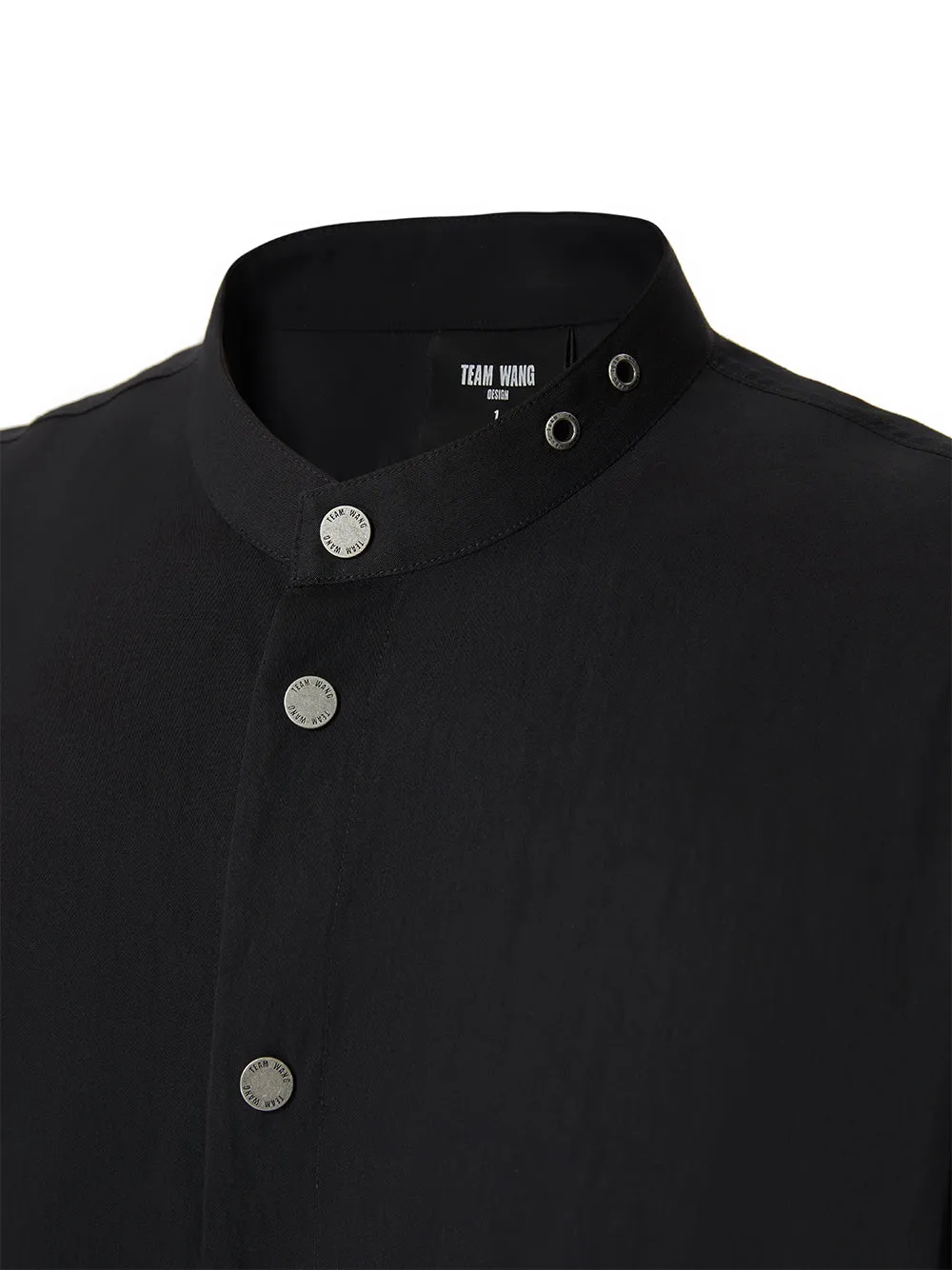 Choice Banded Collar Shirt (Black)