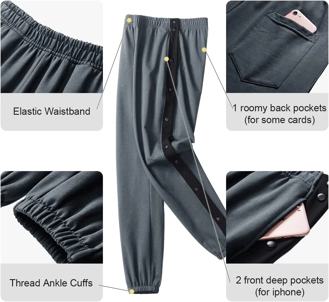 Chrisuno Women's Sweatpants Tear Away Joggers Athletic Workout Sweat Pants