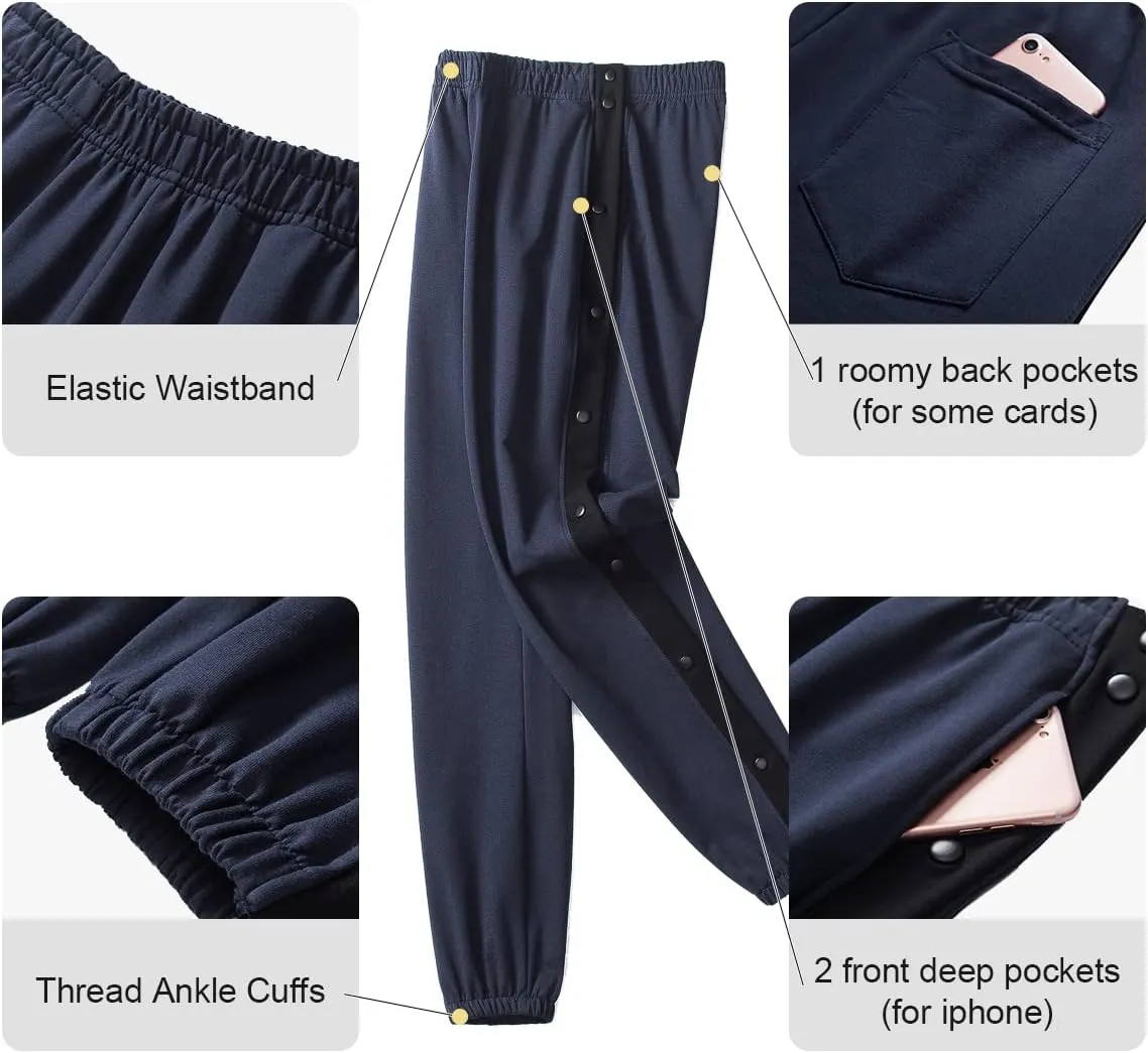 Chrisuno Women's Sweatpants Tear Away Joggers Athletic Workout Sweat Pants