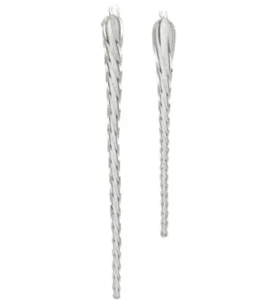 Clear Glitter Glass Icicle Ornaments