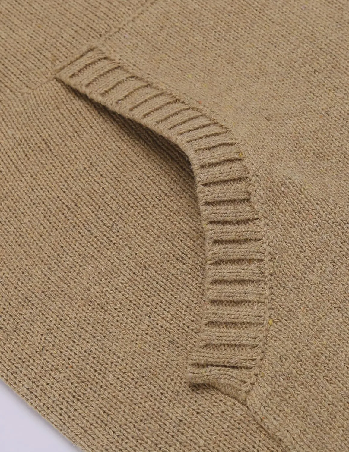 COOFANDY Men's Shawl Collar Pullover Sweater Relaxed Fit Casual Cotton Cable Knit Sweaters with Pockets