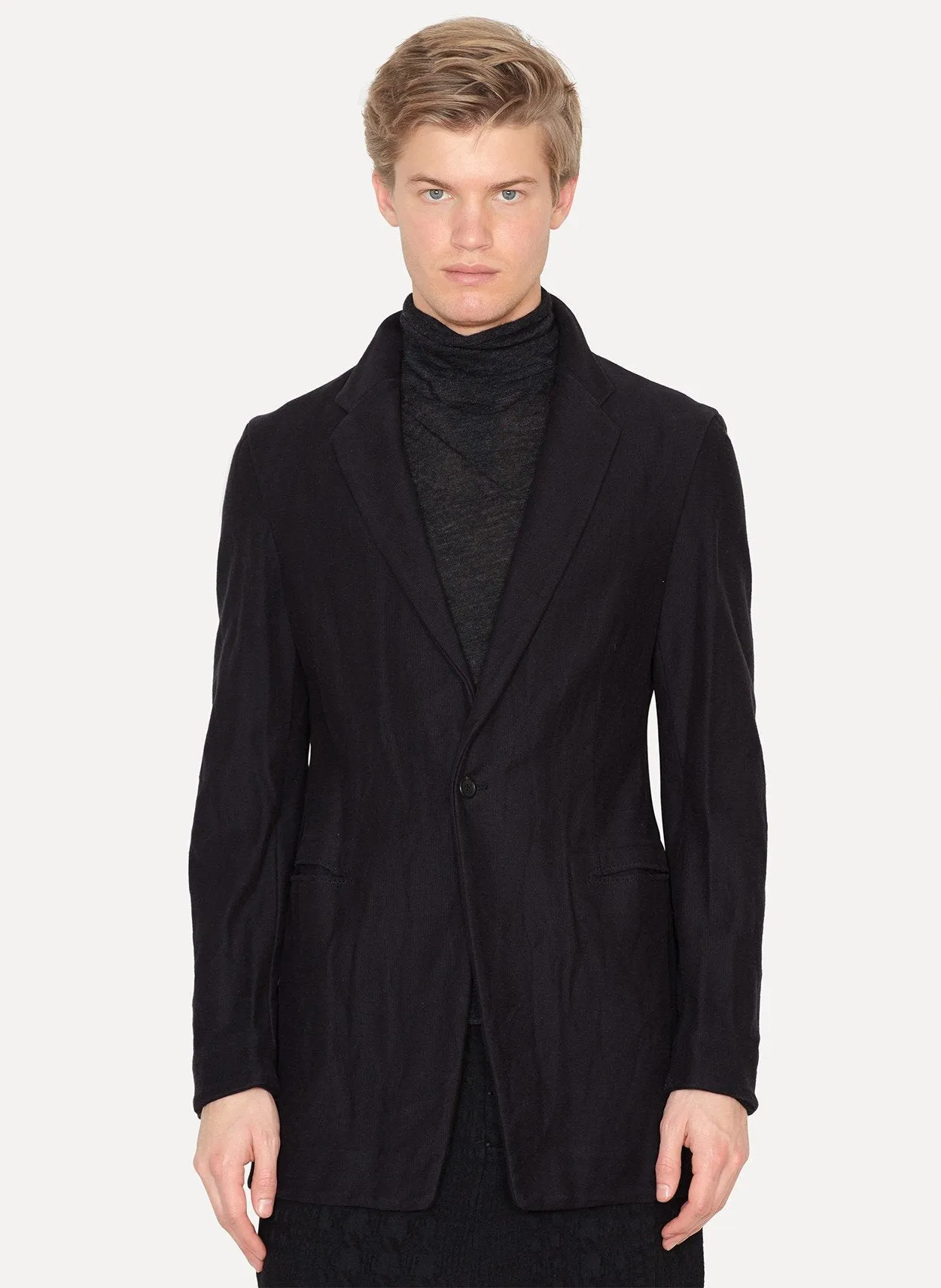 Cotton Compact Knit Blazer