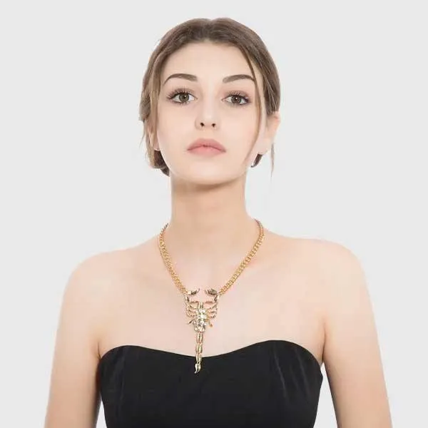 Crystal Scorpion Necklace