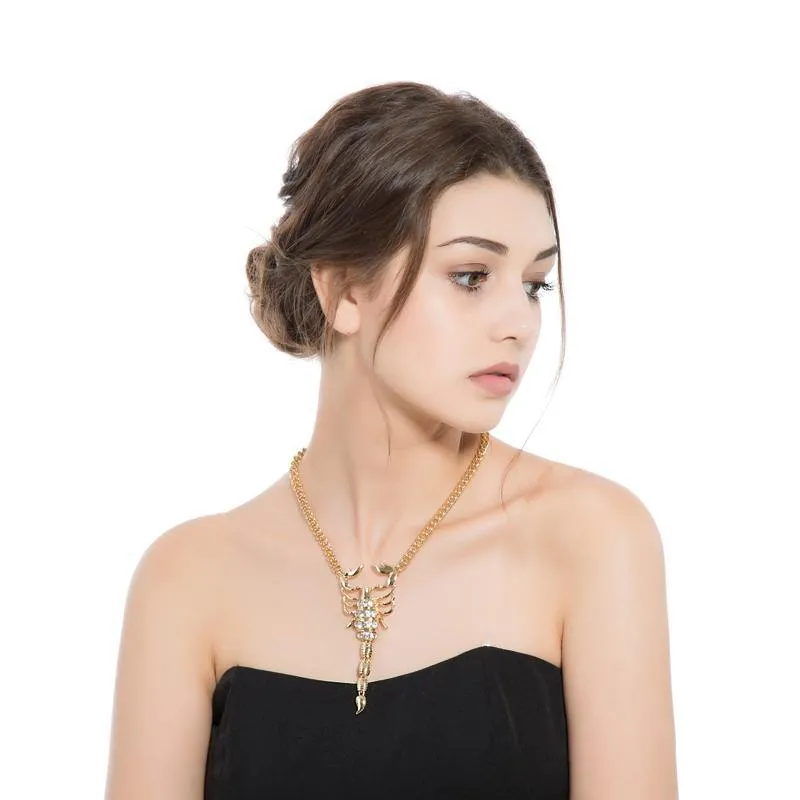 Crystal Scorpion Necklace