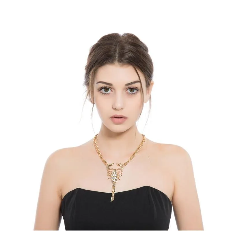 Crystal Scorpion Necklace