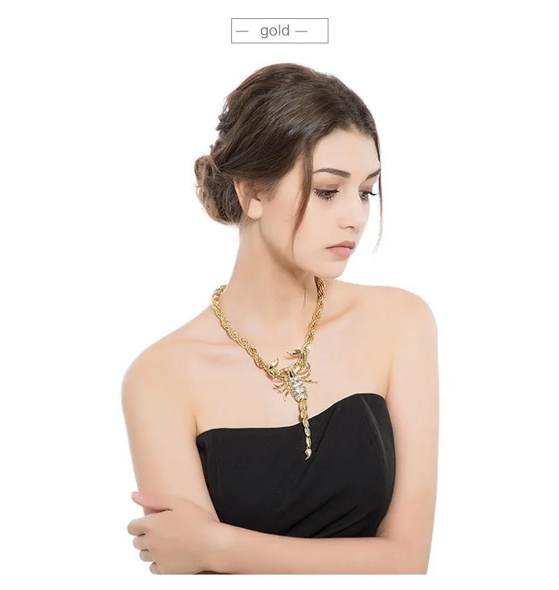 Crystal Scorpion Necklace