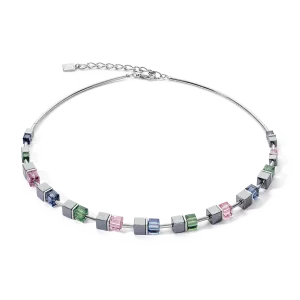 Cube Story Colour Couple necklace hematite vintage