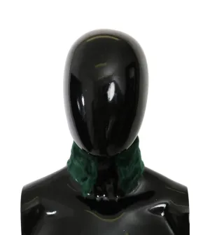 Dolce & Gabbana Luxurious Green Lambskin Scarf for Women