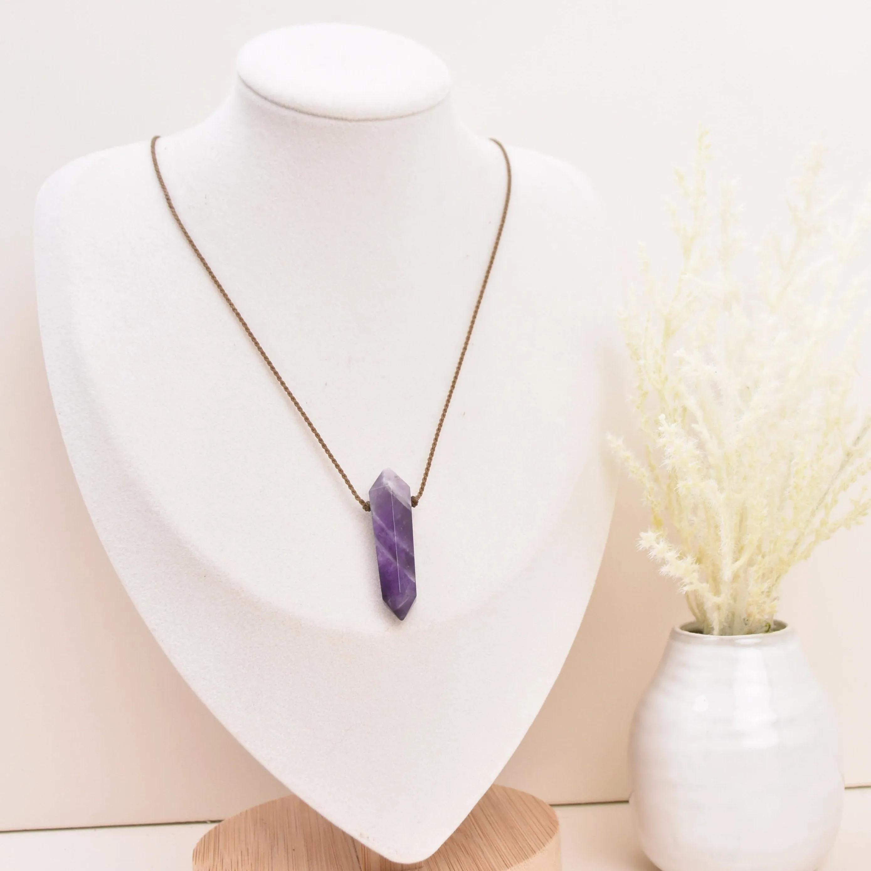 Double Terminated Crystal-1632-Amethyst