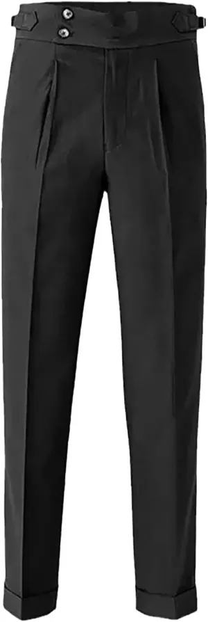 Dress Pants Mens Pants Casual Classic Fit Business Solid Color Straight Comfy Slim Fit Elastic Waist Pant with Pockets
