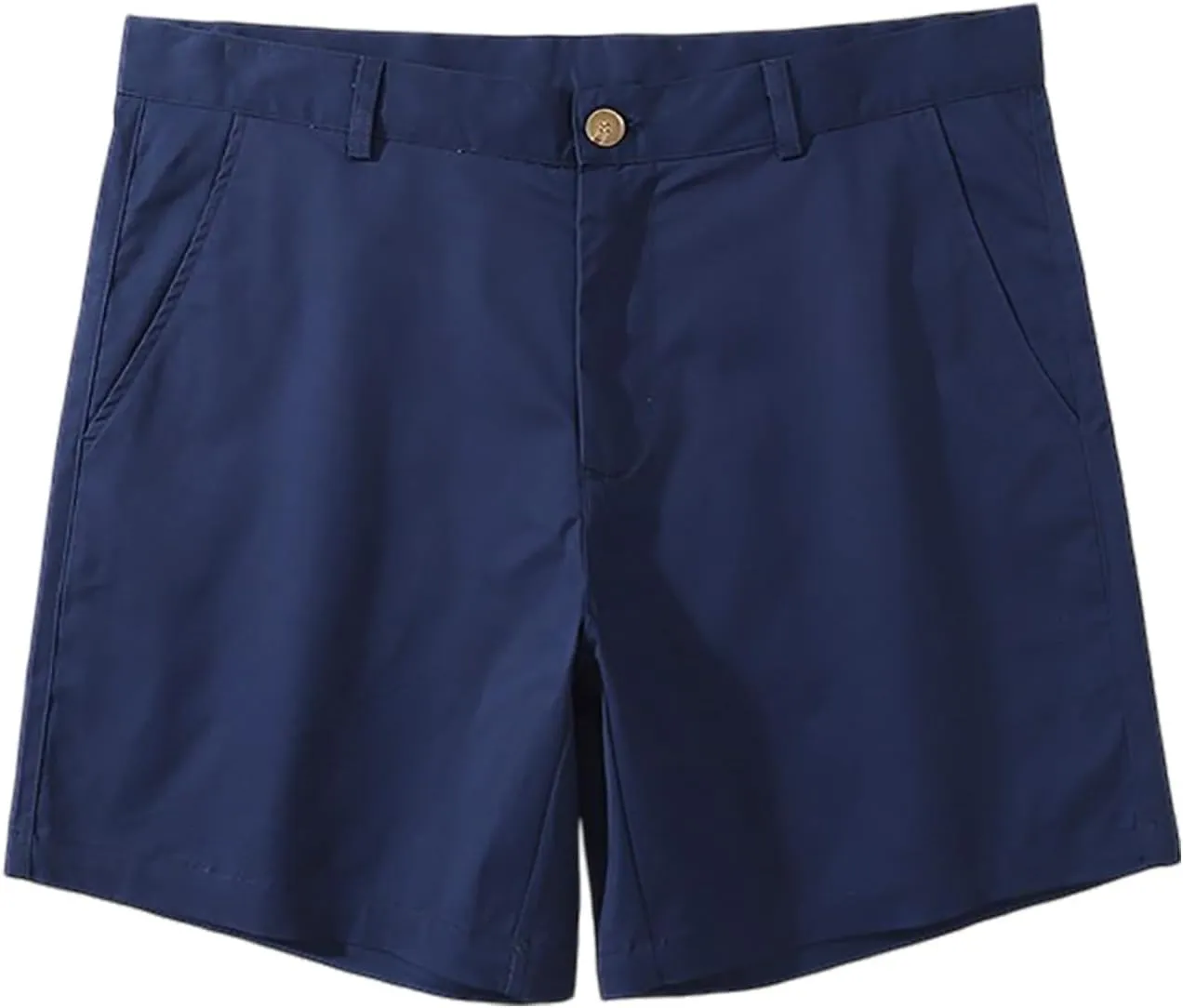 Dressy Short Pants for Men Cotton Slim Fit Mid Waist Flat Front Shorts Stretchy Causal Summer Dailywear Leisure Short Pants
