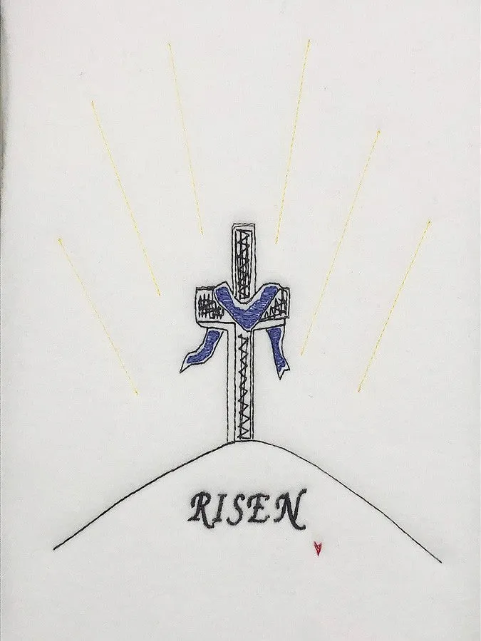 Easter Cross RISEN - Embroidery Design