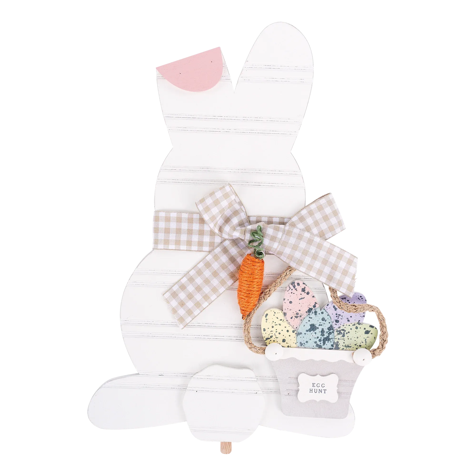 Egg Hunt Bunny Wood Topper