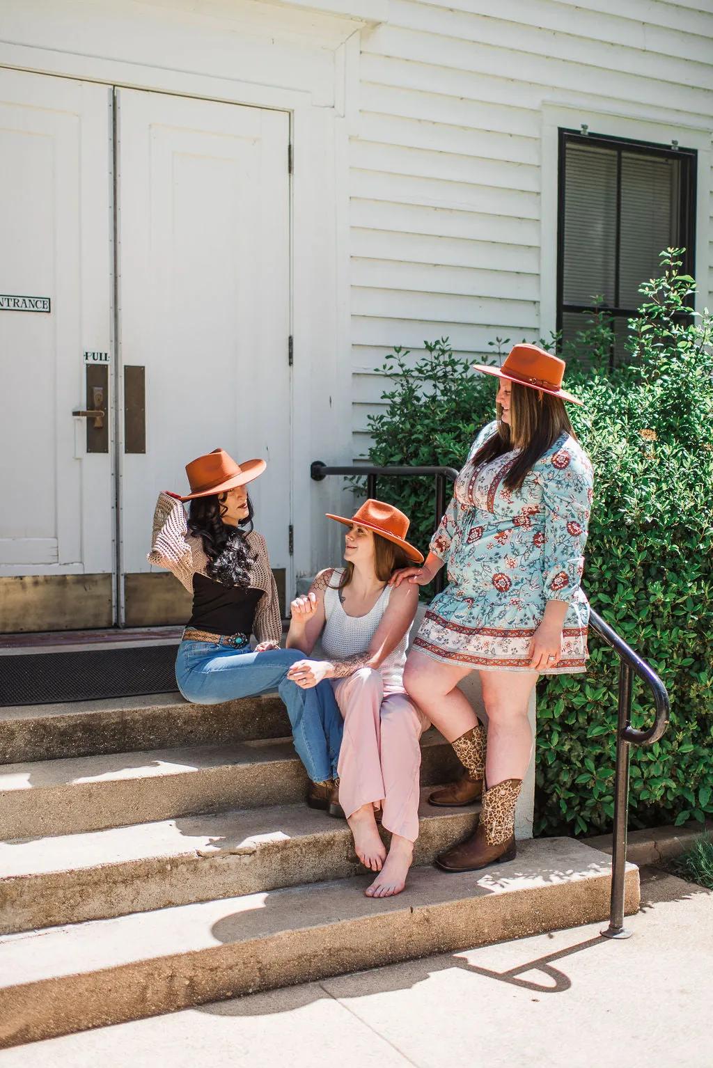 Flat Brim Buckle Hat