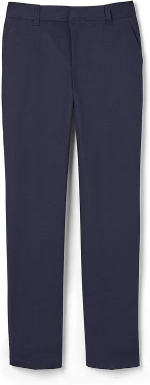 French Toast Boys' Relaxed Fit Twill Pant with Adjustable Waist in Standard Slim and Husky