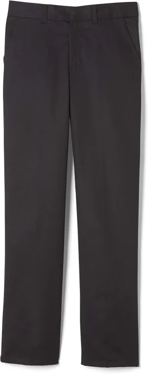 French Toast Boys' Relaxed Fit Twill Pant with Adjustable Waist (Standard, Slim & Husky)