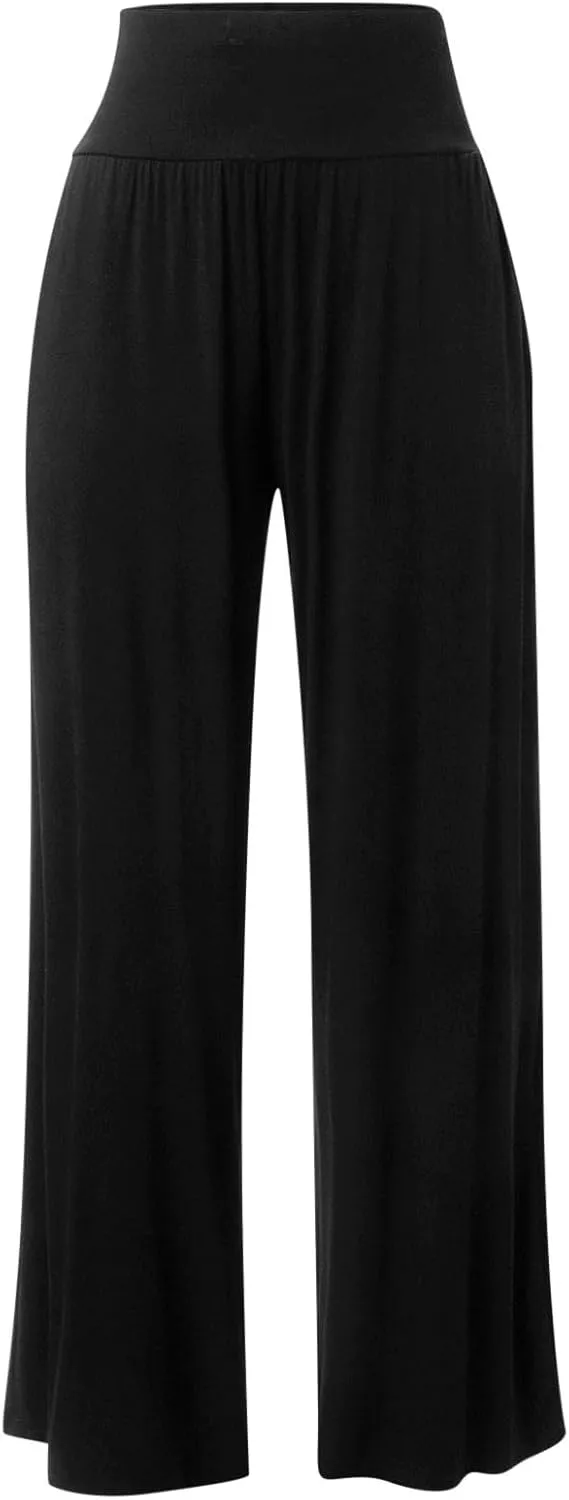 FZVYD Women's Casual Loose Wide Leg Cozy Pants Yoga Sweatpants Comfy High Waisted Sports Athletic Lounge Pants with Pockets