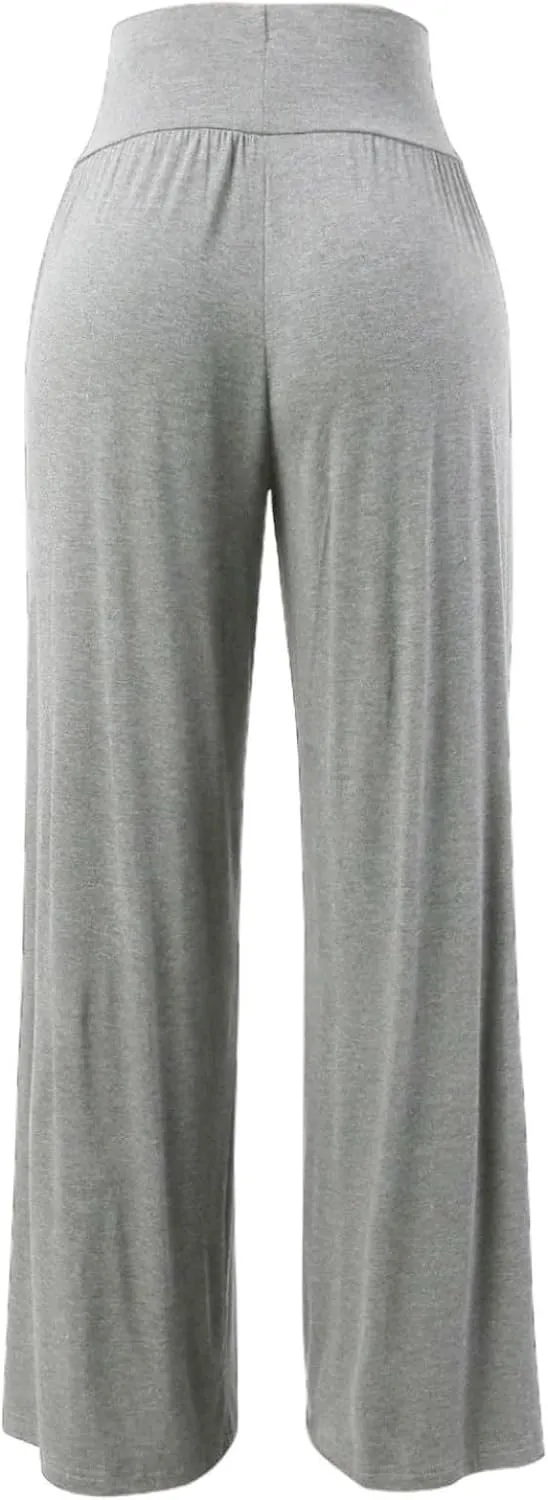 FZVYD Women's Casual Loose Wide Leg Cozy Pants Yoga Sweatpants Comfy High Waisted Sports Athletic Lounge Pants with Pockets