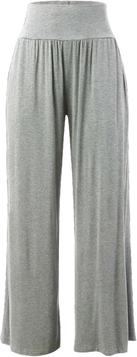 FZVYD Women's Casual Loose Wide Leg Cozy Pants Yoga Sweatpants Comfy High Waisted Sports Athletic Lounge Pants with Pockets