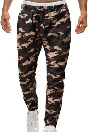 GIERIDUC Mens Cargo Pants Sweatpants Mens Lightweight Cotton Cargo Pants Waist Compression for Men High Waisted Scrub Pants