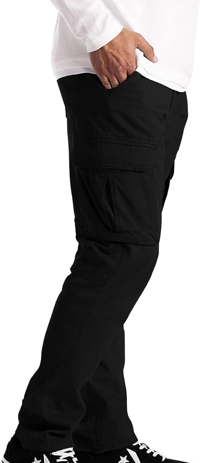 GIERIDUC Men's Essentials Fleece Sweatpants Big and Tall Mens Plaid Pants Best Lightweight Sweatpants Match MenS Wild Cargo