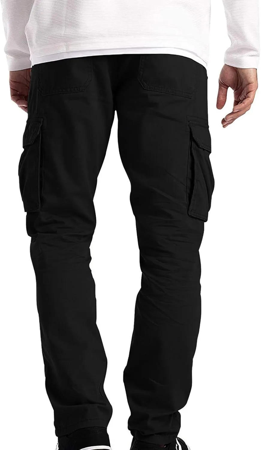 GIERIDUC Men's Essentials Fleece Sweatpants Big and Tall Mens Plaid Pants Best Lightweight Sweatpants Match MenS Wild Cargo