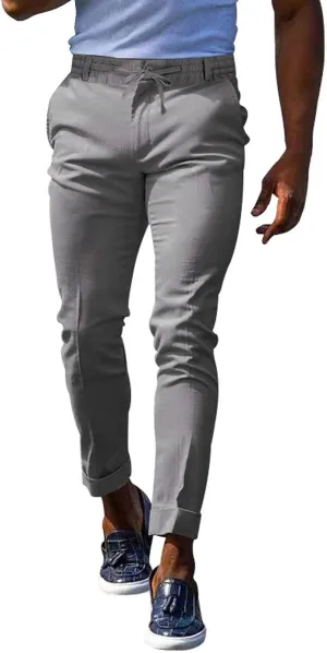 GIERIDUC Men's Linen Pants Casual Long Pants Summer Clothes for Men Fashion Best Jogger Pants for Men for Men