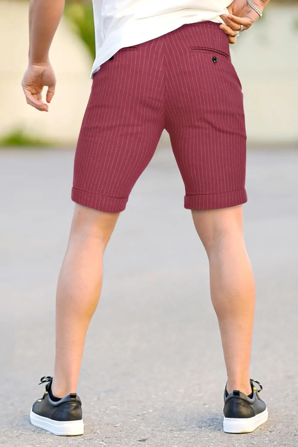 GINGTTO Mens Shorts 9" Inseam Slim Fit Stretch Casual Chino Short Pants
