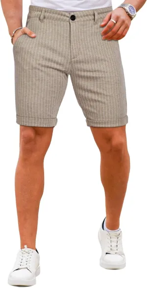 GINGTTO Mens Shorts 9" Inseam Slim Fit Stretch Casual Chino Short Pants