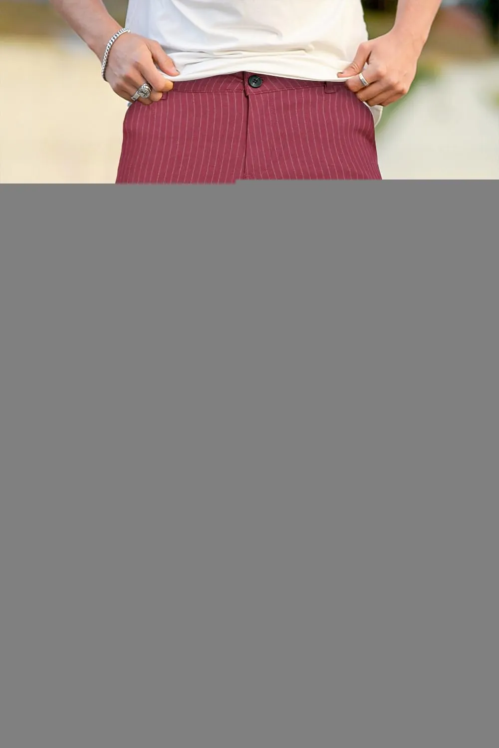 GINGTTO Mens Shorts 9" Inseam Slim Fit Stretch Casual Chino Short Pants