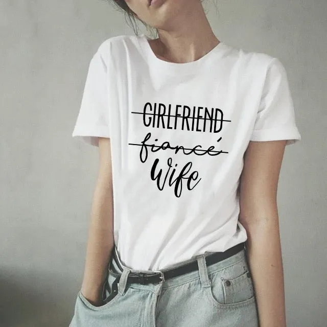 Girlfriend Boyfriend Fiance Wedding Gift Anniversary Matching Couple Tees