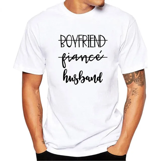 Girlfriend Boyfriend Fiance Wedding Gift Anniversary Matching Couple Tees