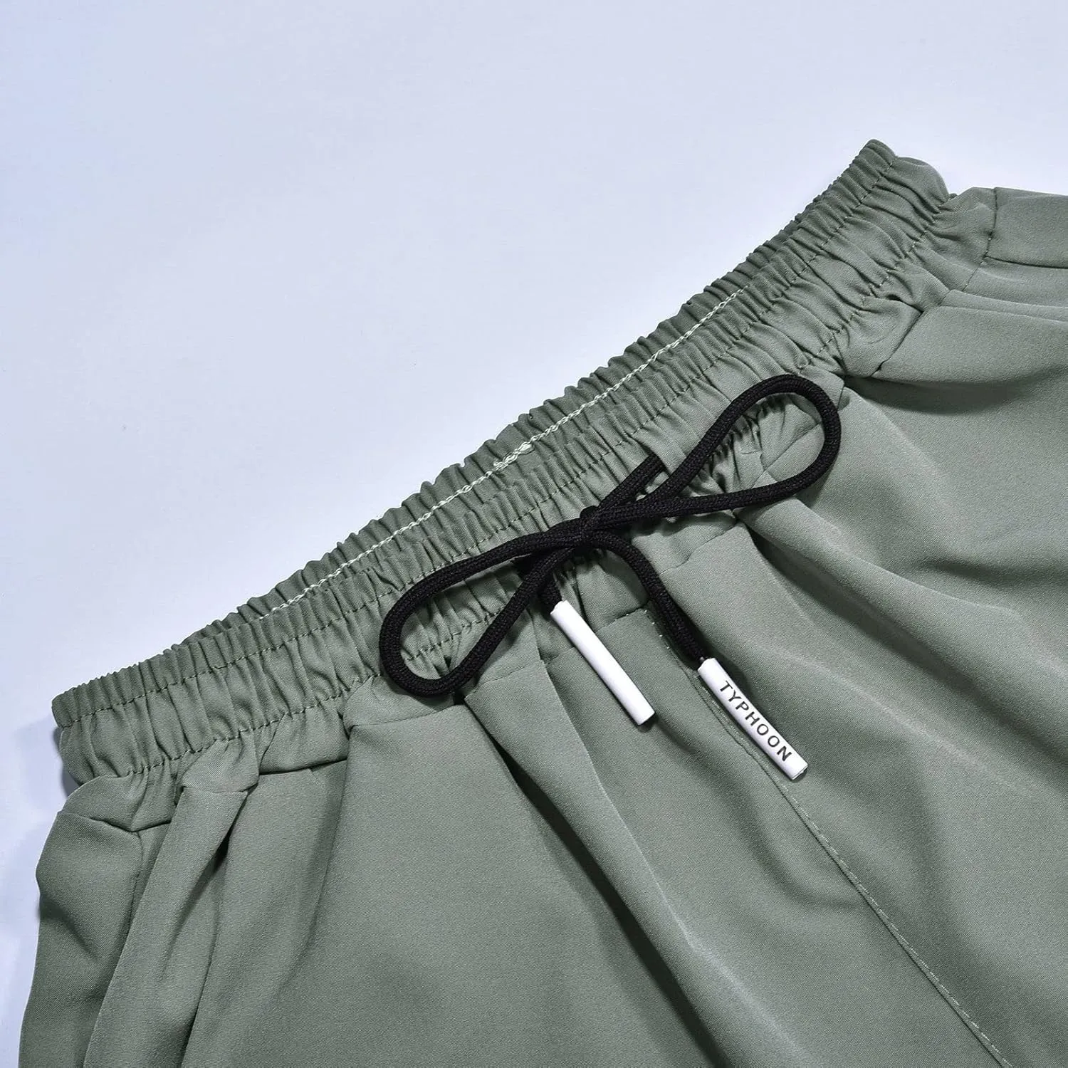 Glidepants for Men, Quick Dry Pull-On Stretch Pants, Men's Summer Glide Solid Color Slim Fit Lightweight Jogging Pants