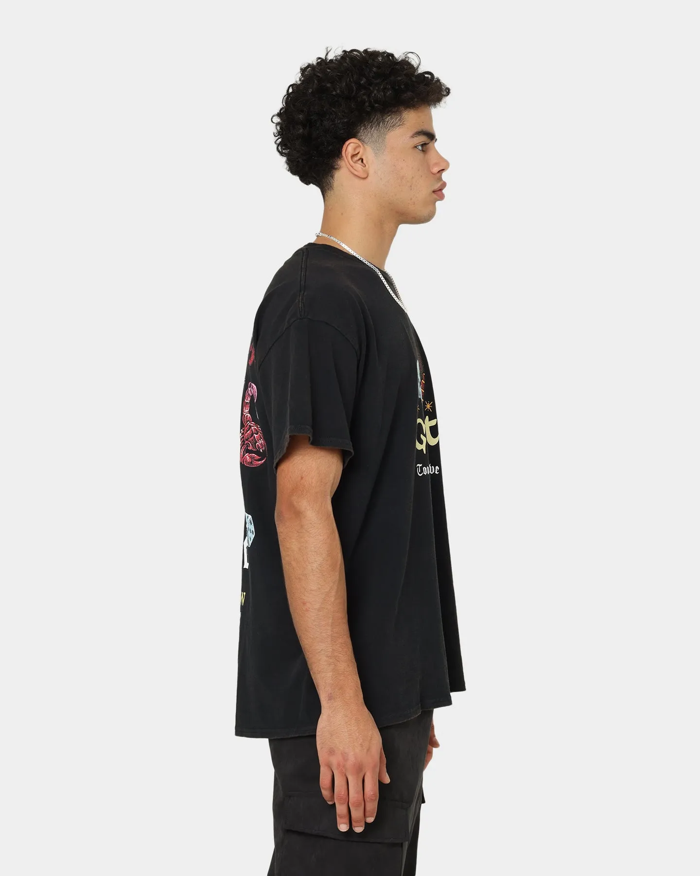 Goat Crew Too Weird To Live Vintage T-Shirt Black Wash