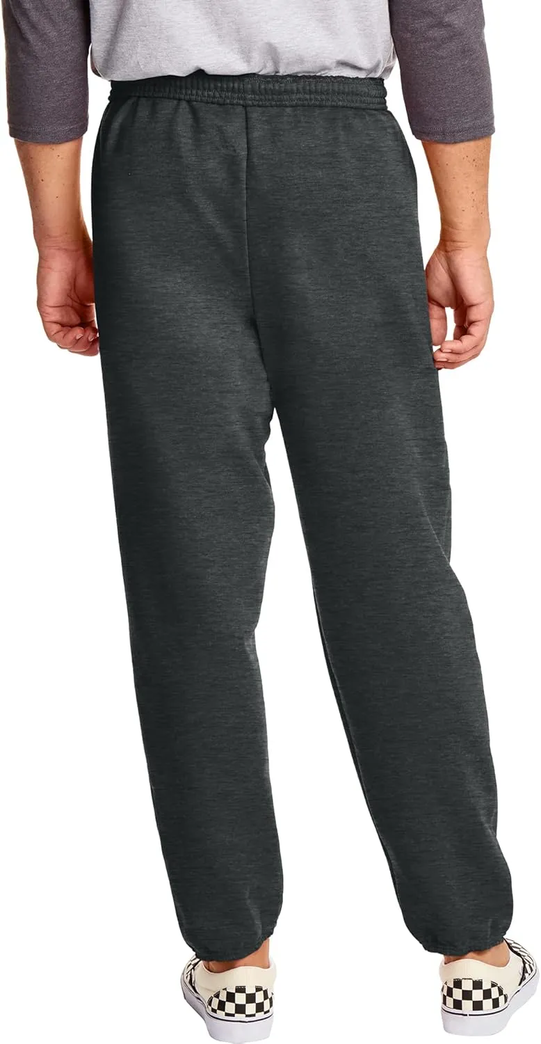 Hanes Men's Ecosmart Best Sweatpants, Athletic Lounge Pants with C"ed Cuffs