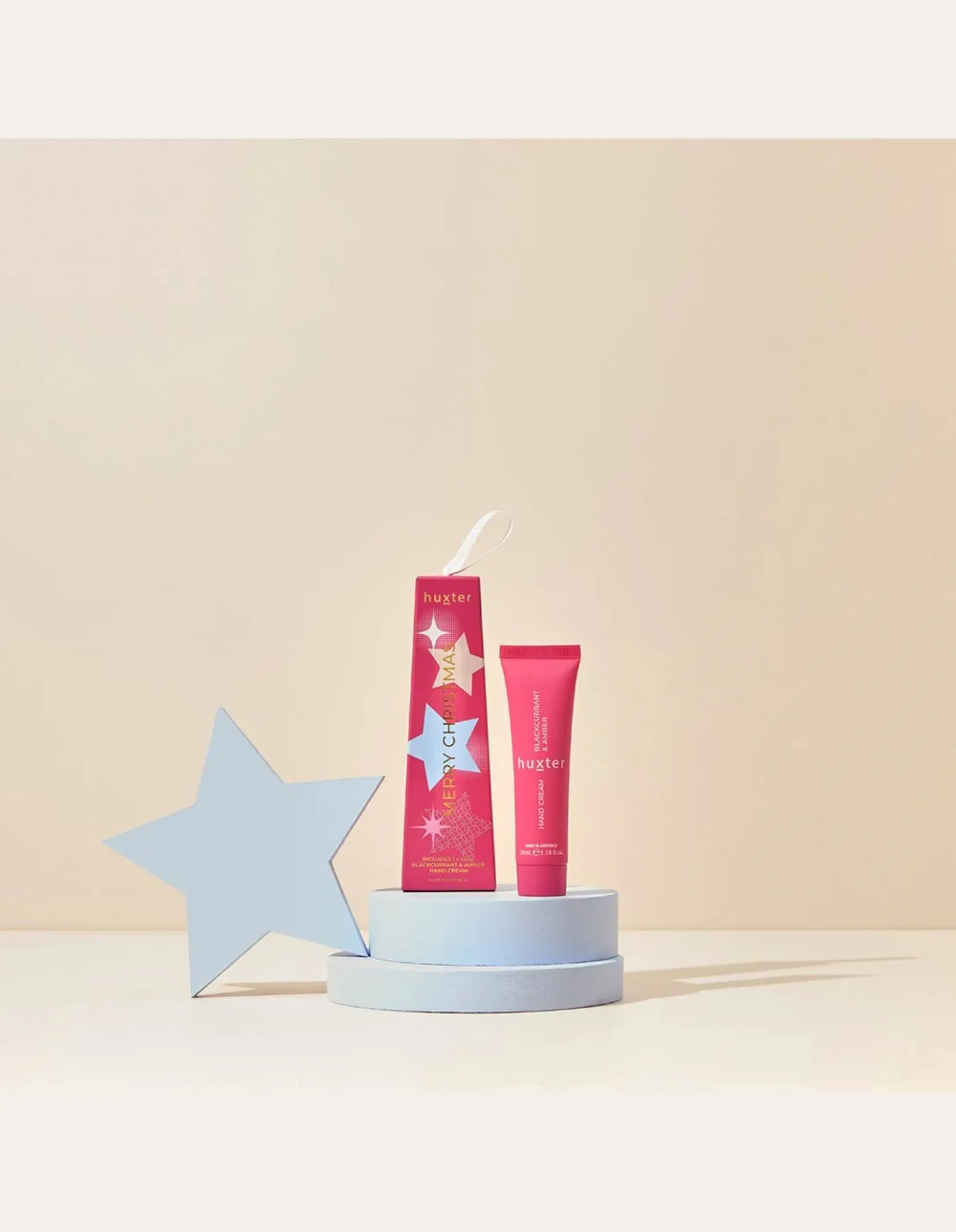 Hanging 35ml Hand Cream - Blackcurrant & Amber - Huxter