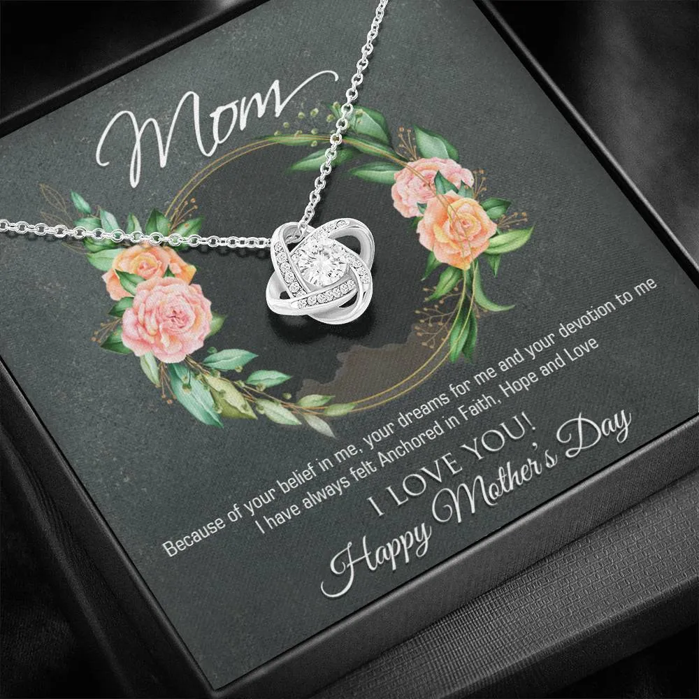 Happy Mother's Day Love Knot Necklace