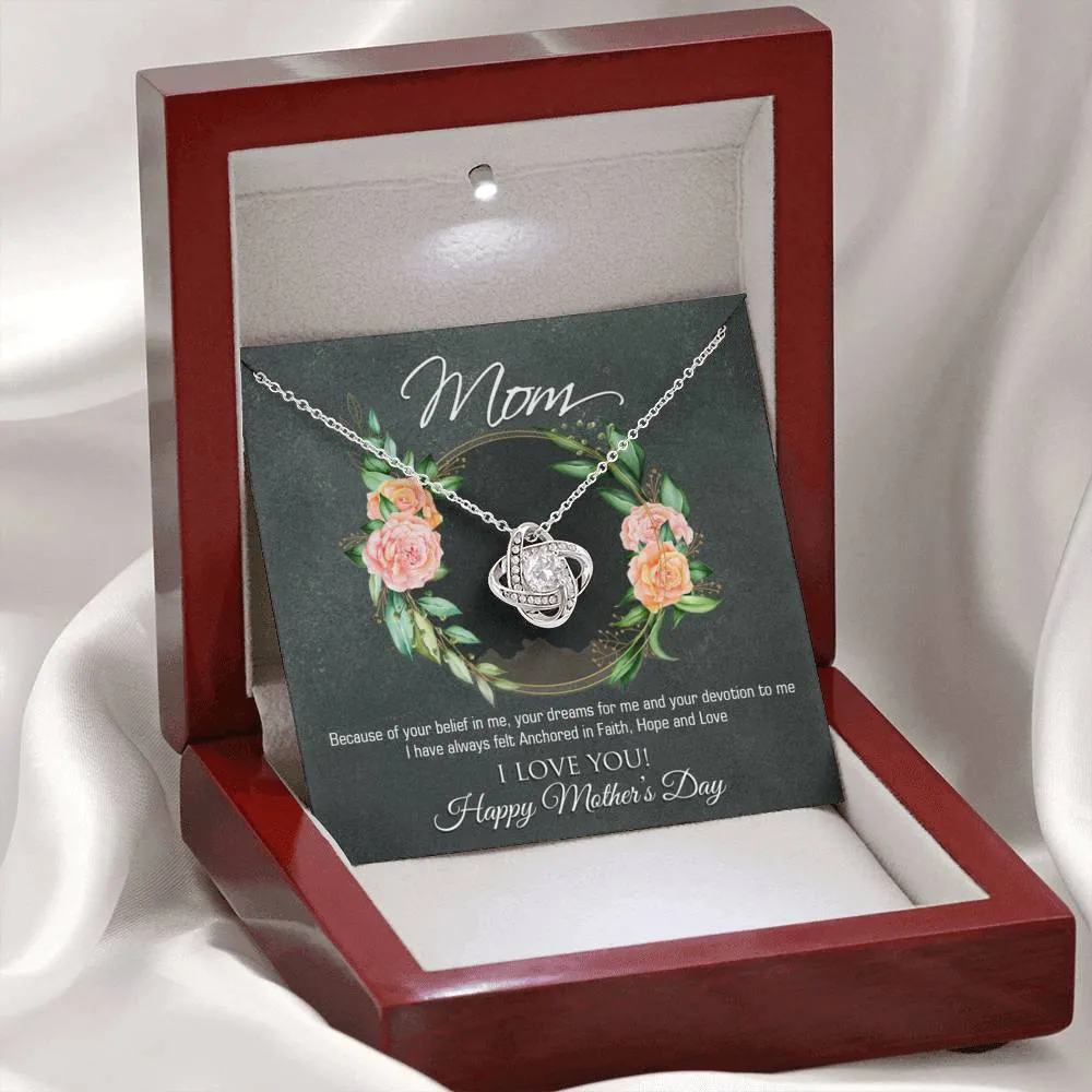 Happy Mother's Day Love Knot Necklace