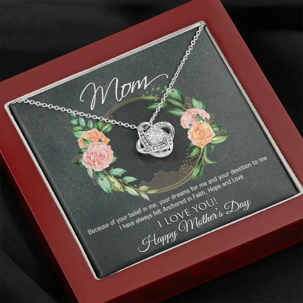 Happy Mother's Day Love Knot Necklace
