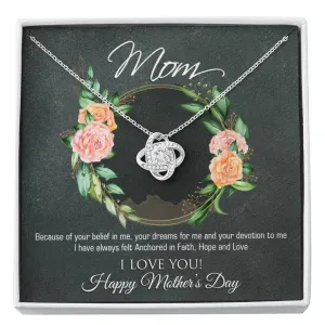 Happy Mother's Day Love Knot Necklace