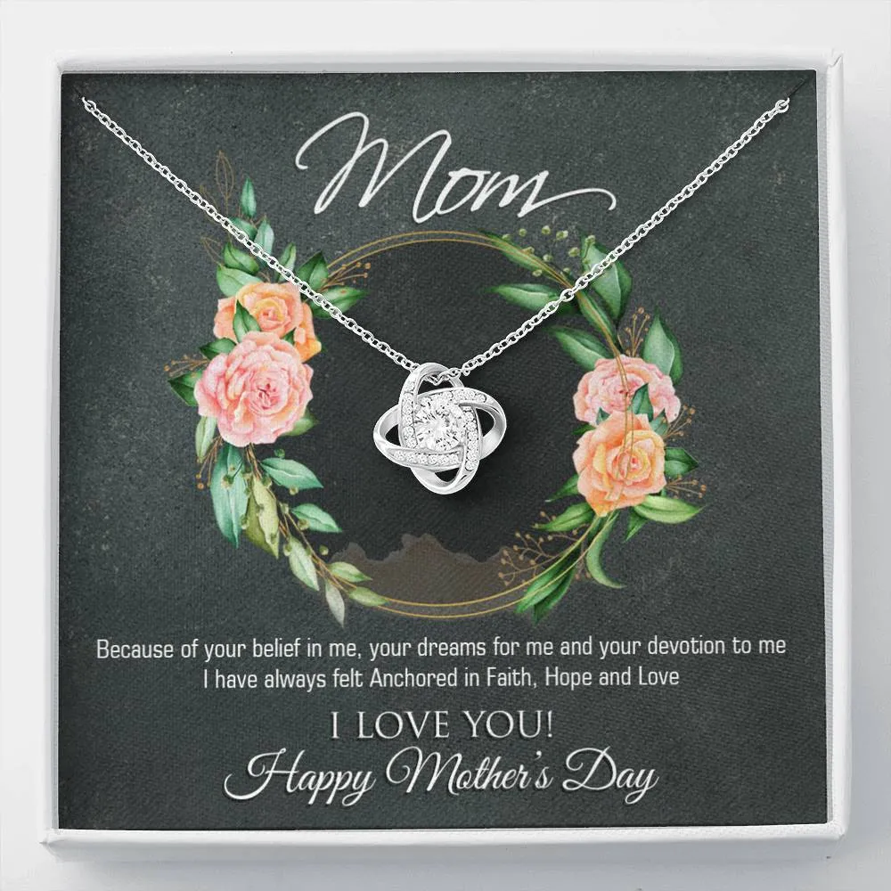 Happy Mother's Day Love Knot Necklace