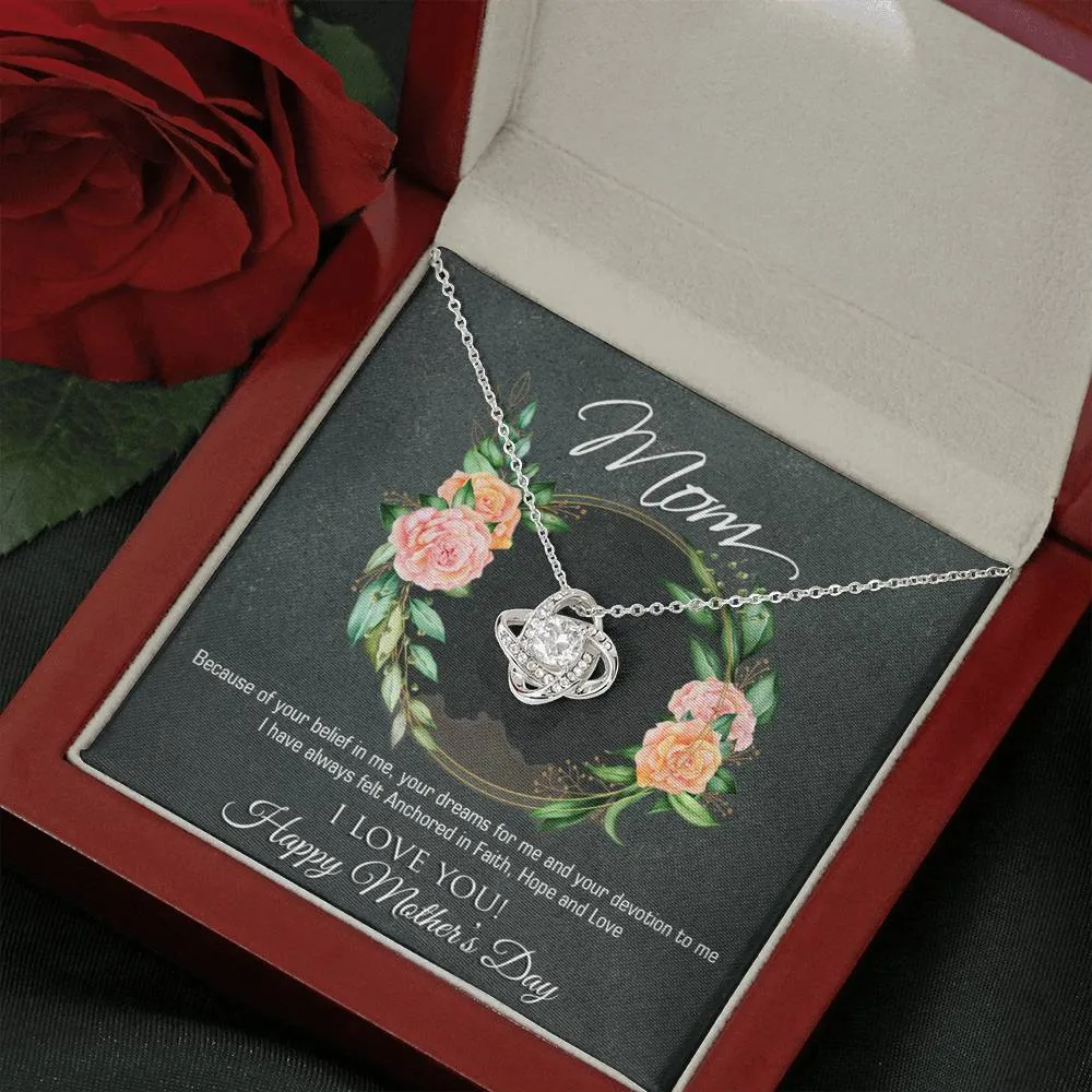 Happy Mother's Day Love Knot Necklace