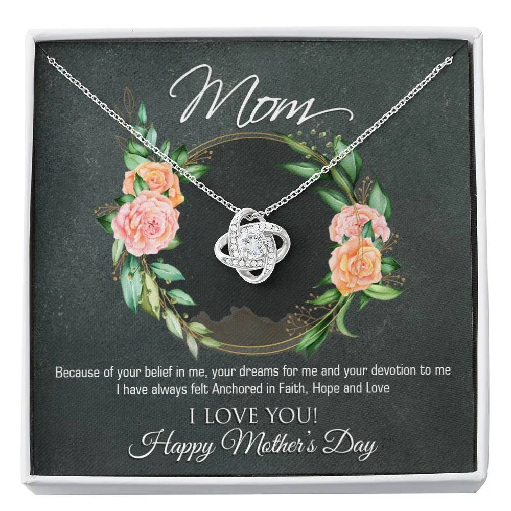 Happy Mother's Day Love Knot Necklace